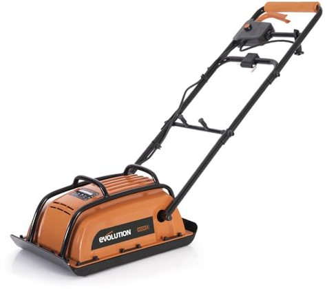 Evolution Power Tools H320-E Hulk Elettro Compattatore Elettrico di Terra Piastra Vibrante Rullo da Giardino, Ideale per la paesaggistica, il livellamento di pavimentazioni, terreni, patio, suolo