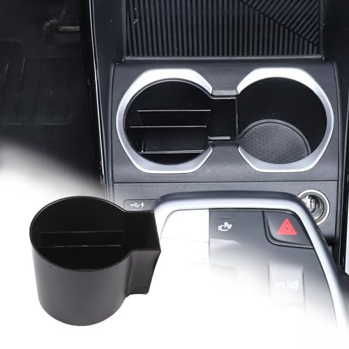 DIYUCAR Auto Mittelkonsole Getränkehalter Fach Aufbewahrungsbox Kompatibel mit B-M-W X1 U11 2023-2024 Autozubehör