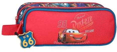 Disney Joumma Bags, Cars RD Trip, Federmäppchen, infafntil, Kulturbeutel für Kinder, aus Polyester., rot, Etui