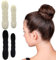 WKRTDY 4er Set Magischer Haarknoten - Hair Bun Maker Upgrade: Haarhalter, Schwamm-Clips, Haar-Styling Donut, Brötchen, Twist-Lockenwickler & Tools für 2 große und 2 kleine Varianten