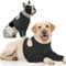 IECOii Dog Surgery Recovery Sleeve Front Legs,Adjustable Anti Licking Sleeve for Dogs,Dogs Surgical Suit with Legs,Long Sleeve Pet Medical Shirt,Recovery Suit Dog After Surgery Female Male,Black,XL