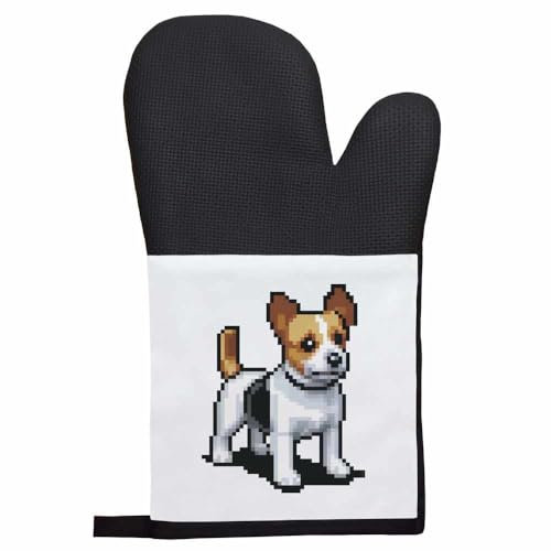 'Pixel Art Jack Russell Dog' Oven Glove/Mitt (OG00021147)