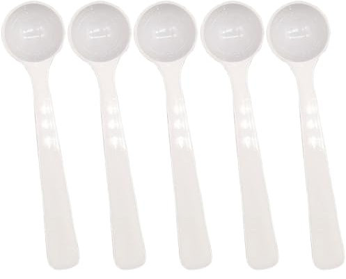 5 Pcs 2ml/1g Micro Measuring Scoop Plastic Measuring Spoons Long Handle Teaspoon for Kitchen Cooking Baking Measurement Tool