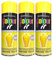 SDMAX Sunshine Yellow Spray Paint, Gloss Finish, Long-Lasting, Non-Cracking, Quick-Drying, Easy To Use, Lightweight And Portable, Interior & Exterior Use, 250ml (3PCS)