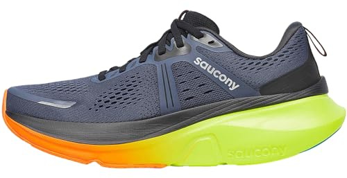 Saucony Guide 18 Men's Running Shoes, Shadow/Vizi - 7 UK