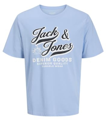 JACK & JONES Herren Jjelogo Tee Ss Oneck 2 Col Aw25 Noos Jnr