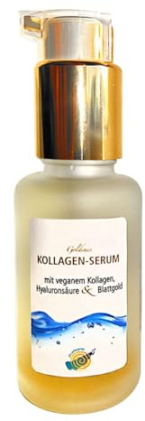 Veganes Goldenes Kollagenserum 50ml – Feuchtigkeitsspendend für strahlende Haut, Anti-Aging, luxuriöse Pflege mit Blattgold, ohne PEG, pH-hautneutral – by [Marke]