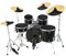Drum Mute Pad Set - Red Border Drum Silence Pack mit 5 Schlagzeug-Pads und 4 Beckenpads für leises Schlagzeugtraining - Schlagzeug-Übungspad-Set