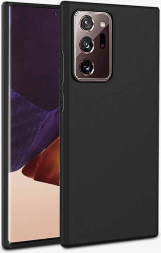 Eiselen Hülle für Samsung Galaxy Note 20 Ultra 5G, Schwarz Ultra Dünn Soft Silikon TPU Schutzhülle, Kratzfest, rutschfest & Stoßsicher Handyhülle