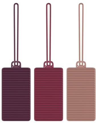 Travelon Set of 3 Silicone Privacy Luggage Tags