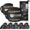 Titan Armour® Ankle Straps for Cable Machines | Gym Cuffs w/Heavy-Duty Steel Double D-Rings & Adjustable Strap | Lower Body Workouts Inc. Leg Extension, Leg Curl & Glute Kickback | Men & Women