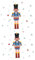 ARTIBETTER 2pcs Self-Adhesive Nutcracker Soldier Bedroom Party Wall Collage Wall Sticker Decoration (Blue) Xmas Nutcracker Window Cling Nutcracker Window Sticker Nutcracker Wall Decor