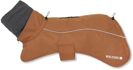 Wolters Hundejacke Cape Adventure | Gefütterte Winterjacke für Hunde | Farbe Braun | Größe 36 (Rückenlänge 35-37 cm)
