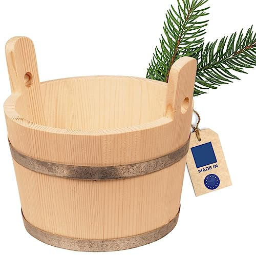 HOFMEISTER® Bottich, trichterförmig, 2 Griffe, 15 Liter, aus Fichtenholz