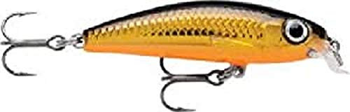 Rapala - Ultra Light Minnow Angelköder - Angelköder mit Spezieller Tauchschaufel - Süßwasser Spinnköder - Lauftiefe 0,6-0,9m - Fischköder 4cm, 3g - Hergestellt in Estland - Gold