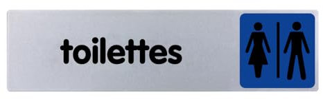 4033686 - Pastilla de puerta para inodoro H/F (plexiglás, 170 x 45 mm)