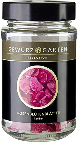 Gewürzgarten | Rosenblütenblätter, kandiert