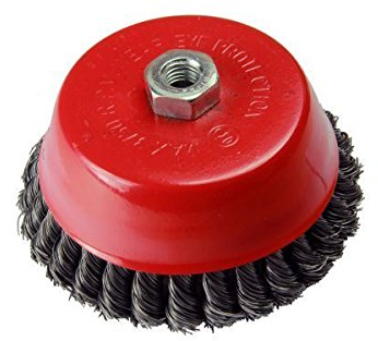 VEWERK (by BERGEN) 150mm M14 Twist Cup Knot Steel Wire Brush B2103