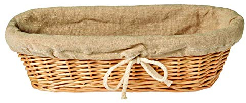 Visiodirect Lot de 3 Corbeilles à Pain Banneton en Osier - 31 x 11 cm