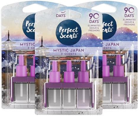 Perfect Scents Lufterfrischer-Nachfüllpack, kompatibel mit 3volution Mystical Japan, 20 ml, 3 Stück