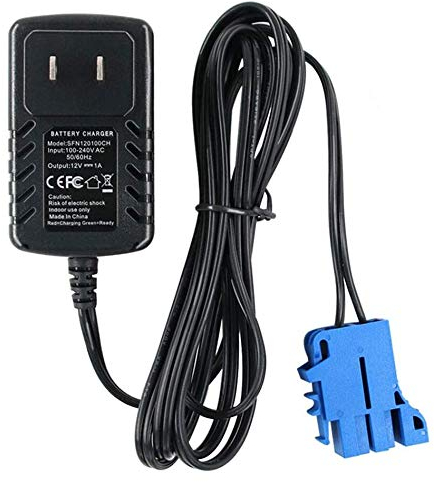 12V Battery Charger for Peg Perego, Ground Force Tractor John Deere Gator XUV Polaris Outlaw Citrus RZR 900 Powered Ride On Car Replacement Power (Model: SFN120100CH)