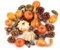 50PCS Halloween Deko Künstliche Kürbisse Simulation Kürbisse Beeren Ahornblätter DIY Herbst Zierkürbis Thanksgiving Dekorationen Set