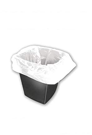 2Work Square Bin Liners 30 Litre White (Pack of 100) KF73380