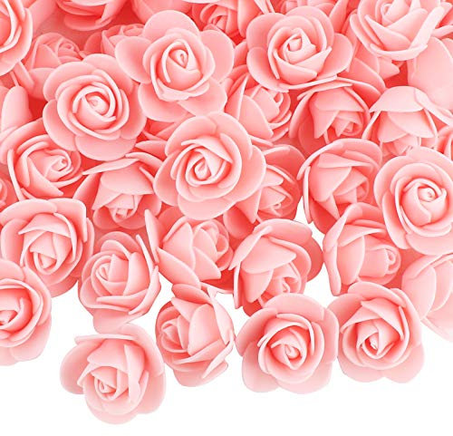 VINFUTUR 200 Pz Rose Artificiali Rose Finte Schiuma Fiori Artificiali per Bouquet da Sposa DIY Matrimoni Valentine's Day Decorazioni di Festa Casa Nozze