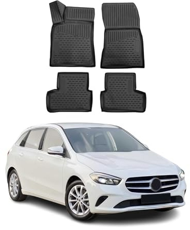 OMAC Fußmatten für Mercedes B-Klasse W247 2019-2026 TPE | Automatten, Gummimatten, Allwetter, fahrzeugspezifisches Produkt, Antirutsch, 3D-Passform, wasserdicht