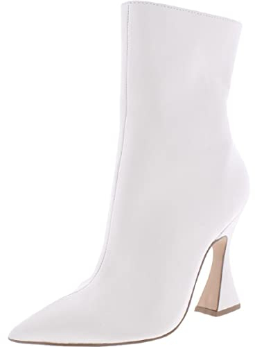 Steve Madden Damen Vivy Stiefelette, Weißes Leder, 39 EU