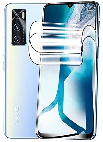 CUFEREDU 2 pièces protecteur d'écran avant Flexible pour Vivo Y70 6.44 3D Film Hydrogel TPU Transparent Empreinte Digitale Débloqué Pas de Verre Trempé