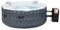 COSTWAY Piscina de Masajes Inflable, Piscina de Masajes Redonda 180 x 68 cm de Masaje de Burbujas, Compresor, Cartucho para Filtro, Piscina de Masajes para 4 Personas para Jardín(Gris)