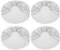 Radabdeckung Auto, Reifenschoner Sonnenschutz, Akozon Reifentaschen, 4 Pack 27-29 Zoll Universal Reifenabdeckung Radschutzhülle Wetterfeste Reifenschutz Radreifen Reifenabdeckungen Silber Schutz