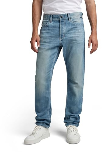G-Star Men's Triple A Regular Straight Jeans, Blue (antique faded moonlit ocean D19161-D318-D869), 28W / 32L