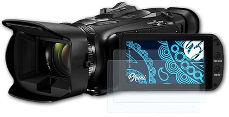 Bruni Schutzfolie kompatibel mit Canon Legria HF G70 Folie, glasklare Displayschutzfolie (2X)