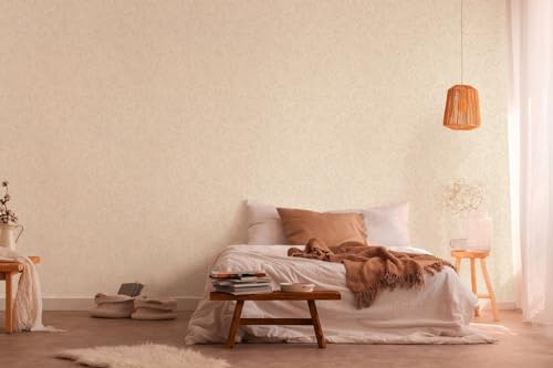 A.S. Création Terra 389204 Non-Woven Wallpaper Branches 10.05 m x 0.53 m Made in Germany Floral Design Cream Beige Yellow