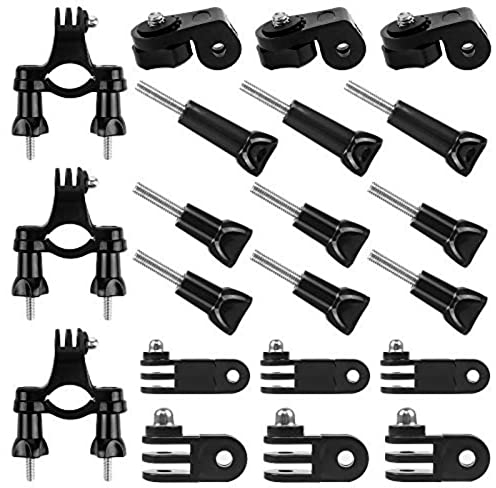 Dadabig 21PCS Support Guidon et Bras Pivotant Réglable Pour Caméra GoPro et de Sport - Kit Adaptateur Avec Vis (3 Sets)