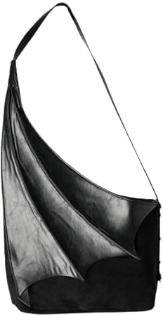 Restyle Winged Hobo Bag – Gotische asymmetrische Schultertasche mit Fledermausflügel-Design