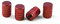 CGEAMDY 4 Pcs Hochwertige Farbe Aluminium Ventilkappen, Aluminium Ventilkappen, Universelle Ventilkappen für Autos LKWs Motorräder, Universal Reifenventilkappen (Rot)