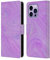 Head Case Designs Offizielle Suzan Lind Violett Rosa Wirbel Aus Marmor Leder Brieftaschen Handyhülle Hülle Huelle kompatibel mit Apple iPhone 14 Pro Max