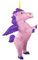 JYZCOS Costume gonflable de fête licorne (volant, rose, grand)