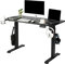 Makika Höhenverstellbarer Schreibtisch 120 x 60 cm - elektrisch stufenlos Höhenverstellung mit 4 Speicher-Steuerung Kopfhörerhalter Getränkehalter Kabelmanagement - Gaming Computertisch in Schwarz