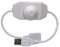 TOPXCDZ USB LED Knob Dimmer DC 5 V Band Luminosità Regolazione Interruttore Controller Spina per 5050 3528 2835 5 Volt Strisce luci (USB Knob White)