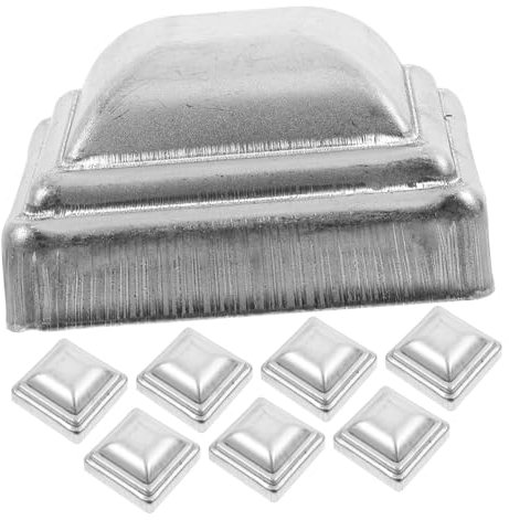 HOMSFOU 20pcs Post Cap Outdoor Fence Outdoor Railing Topper Wire Mesh Fence Vinyl Fence Picket Fence Chicken Wire Fencing Fence Post Covers Fence Post Finials Iron Sheet Lamp Post Metal