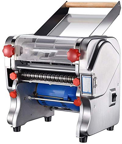 Machine À Pâtes 550W En Acier Inoxydable Commercial Électrique Nouilles Fabricant De Pâtes Rouleau De Pâte Machine De Découpe De Nouilles Largeur De Nouilles 18Cm Largeur De Nouilles 0.1Mm / 20Mm Cou
