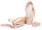 Xsclpomddy Ballett Spitzenschuhe Professionelle Ballettschläppchen Tanzschuhe mit Aufgenähten Bändern für Damen Mädchen,Pink,41 EU