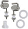 COSSIKA Cerniere per WC, viti e copriwater, set di montaggio per il bagno, set di riparazione hardware per il fissaggio del sedile del water, facile installazione, connettori per WC stabili