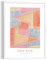 REINDERS Gerahmtes Bild, Paul Klee Triangles, Wohnzimmer, Wandbild, Wanddeko, Poster, MDF, Orange, 70x50cm