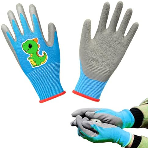 KARELLS Cartoon Arbeitshandschuhe für Kinder 3-6 Jahre, Schutzhandschuhe mit Cartoon-Motiven