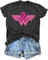 tiorhooe Octobre Rose Tee Shirt Femme Ruban Rose T Shirt Cancer du Sein Cadeau